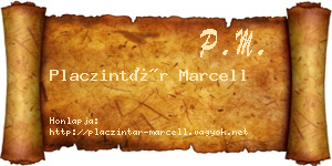 Placzintár Marcell névjegykártya